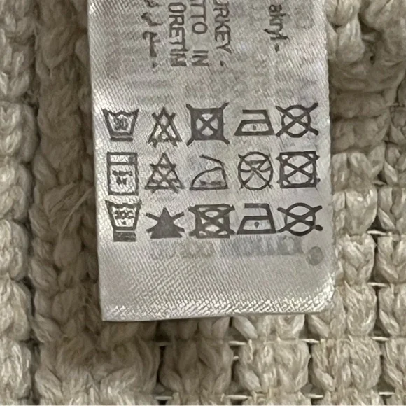 Zara high neck zipp up cardigan sweater, high neck chunky knit, cream, size M - Picture 11 of 11